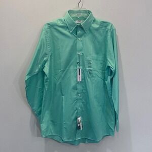 NWT IZOD Mens Peppermint Regular Fit Button Down Shirt Long Sleeve Size 15 1/2